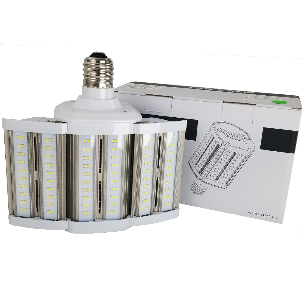80 Watt Expanding Area LED Bulb | Silver Series | 9,600 Lumen, 5000k (Daylight), 120-277 Volt, Base: E39
